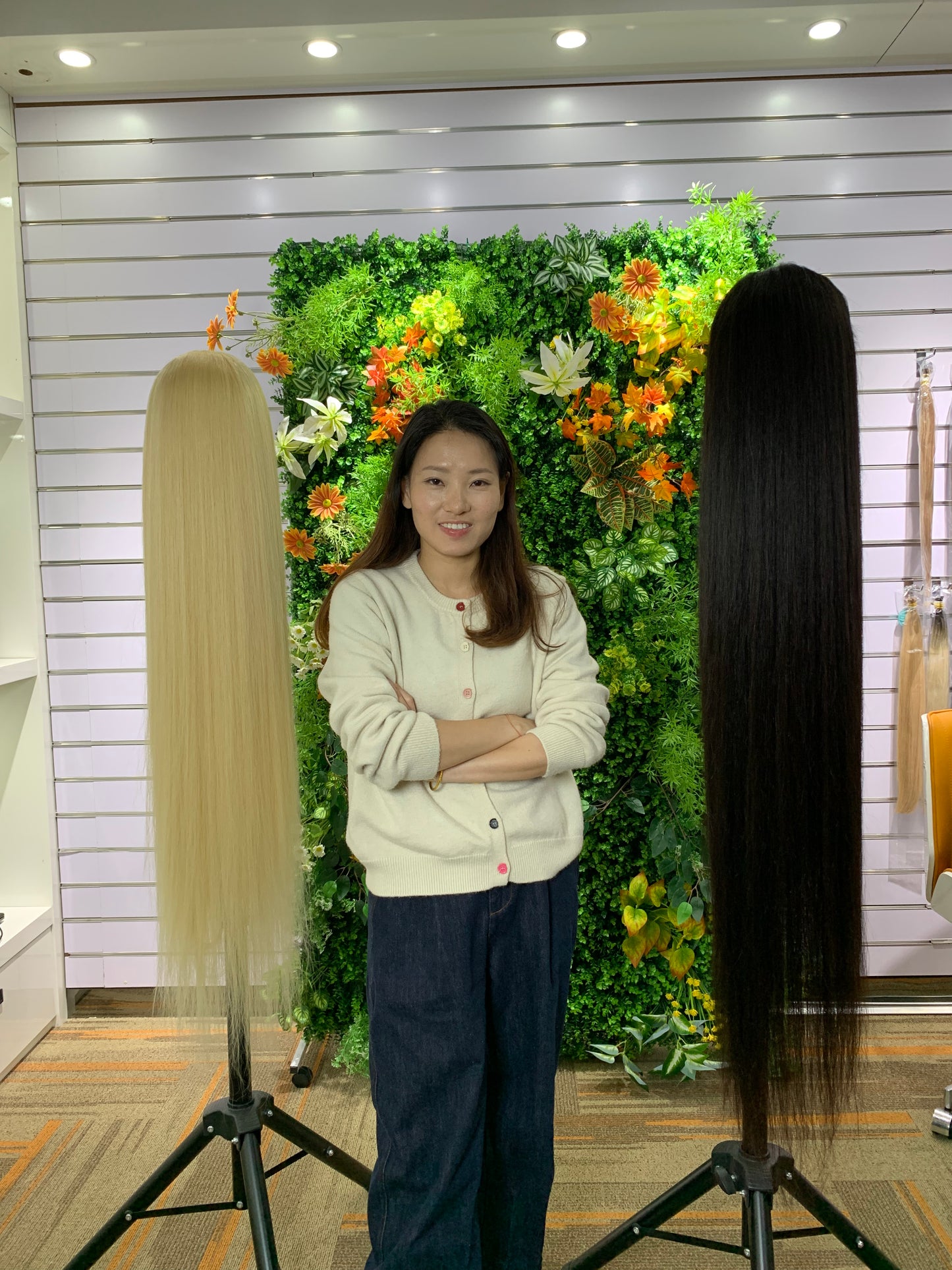 40 inch 50 inch Wigs HD 13×6 Lace Frontal Long Human Hair Wig Straight Natural Black/613