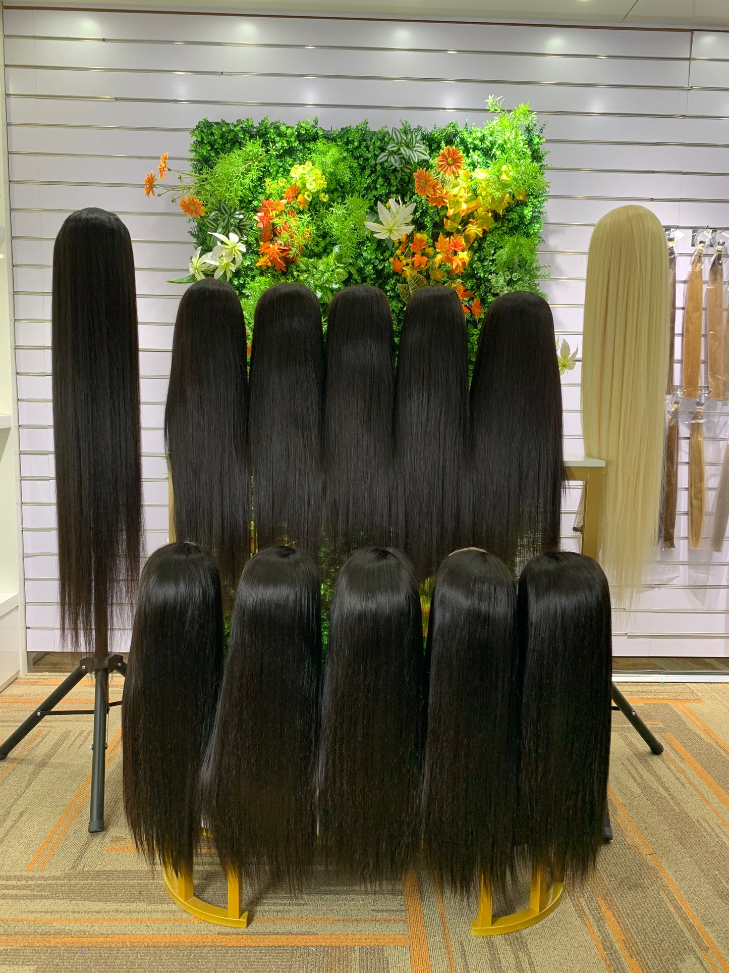 40 inch 50 inch Wigs HD 13×6 Lace Frontal Long Human Hair Wig Straight Natural Black/613