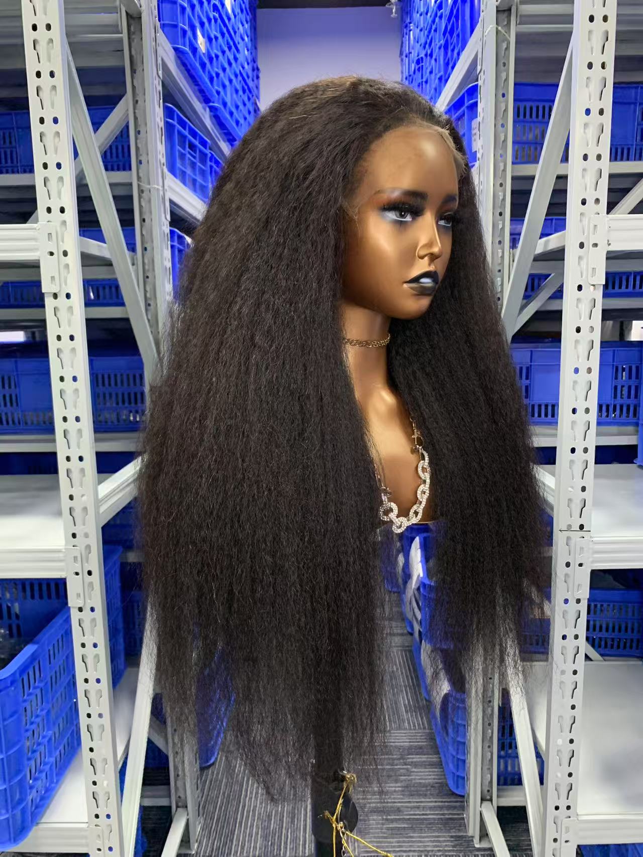 Kinky Straight 5*5 13×4 Transprent Lace/HD Lace Wig 16-30 inch