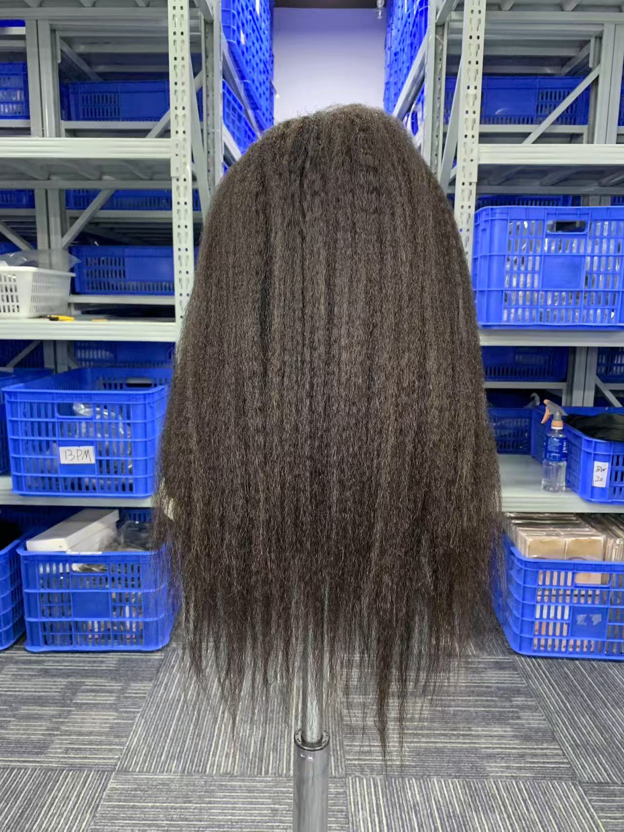 Kinky Straight 5*5 13×4 Transprent Lace/HD Lace Wig 16-30 inch