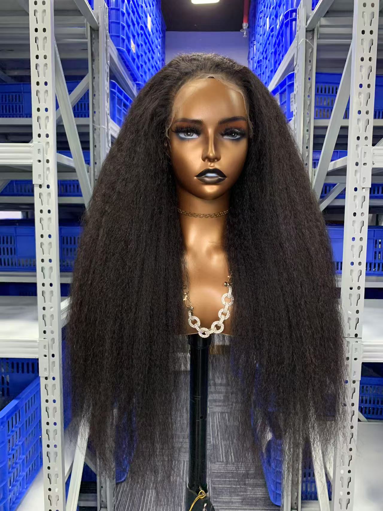 Kinky Straight 5*5 13×4 Transprent Lace/HD Lace Wig 16-30 inch