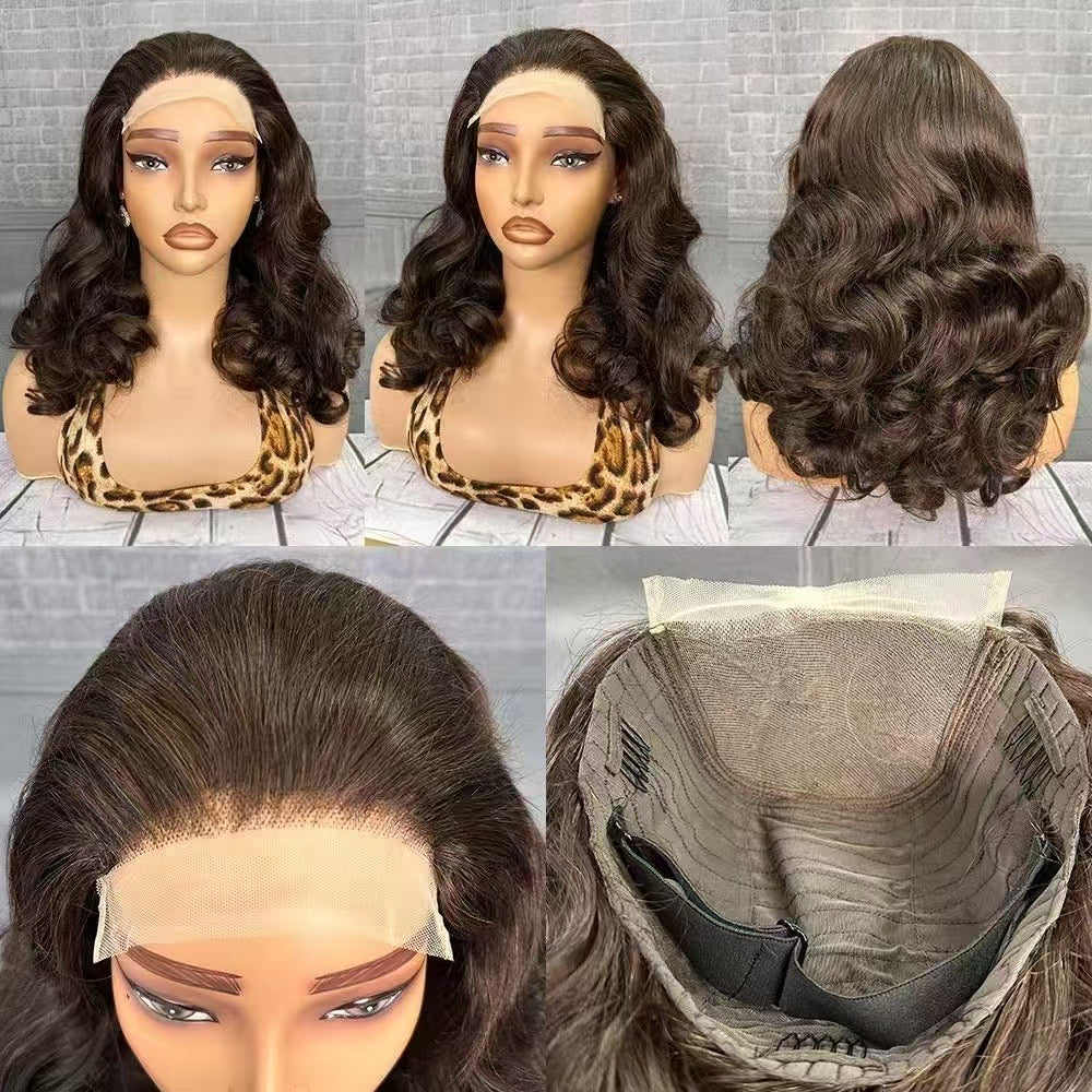 5*5 13×4 Transprent Lace Loose Wave 18inch Color Human Hair Wig