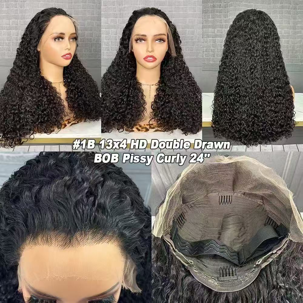 SDD Pixie Curly Wig 5*5 13×4 Transprent Lace/HD Lace Human Hair Wig
