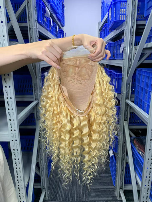 #613 Deep Wave 5*5 13×4 Transprent Lace/HD Lace Wig 16-30 inch