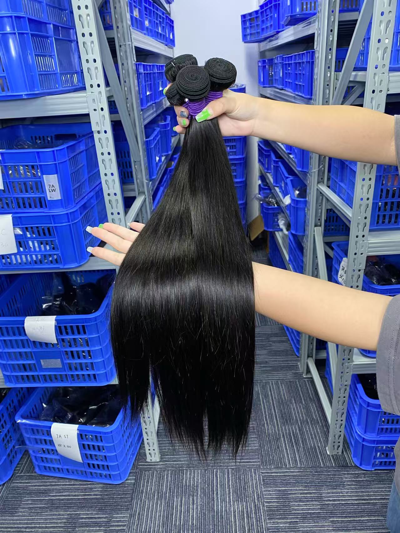 Cambodian Virgin Hair Straight 3 Bundles Human Hair Bundles Natural Black