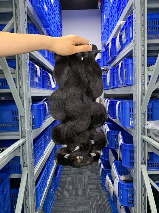 Burmese Top Mink hair Body Wave 3 Bundles Human Hair Bundles Hair Weave Natural Black