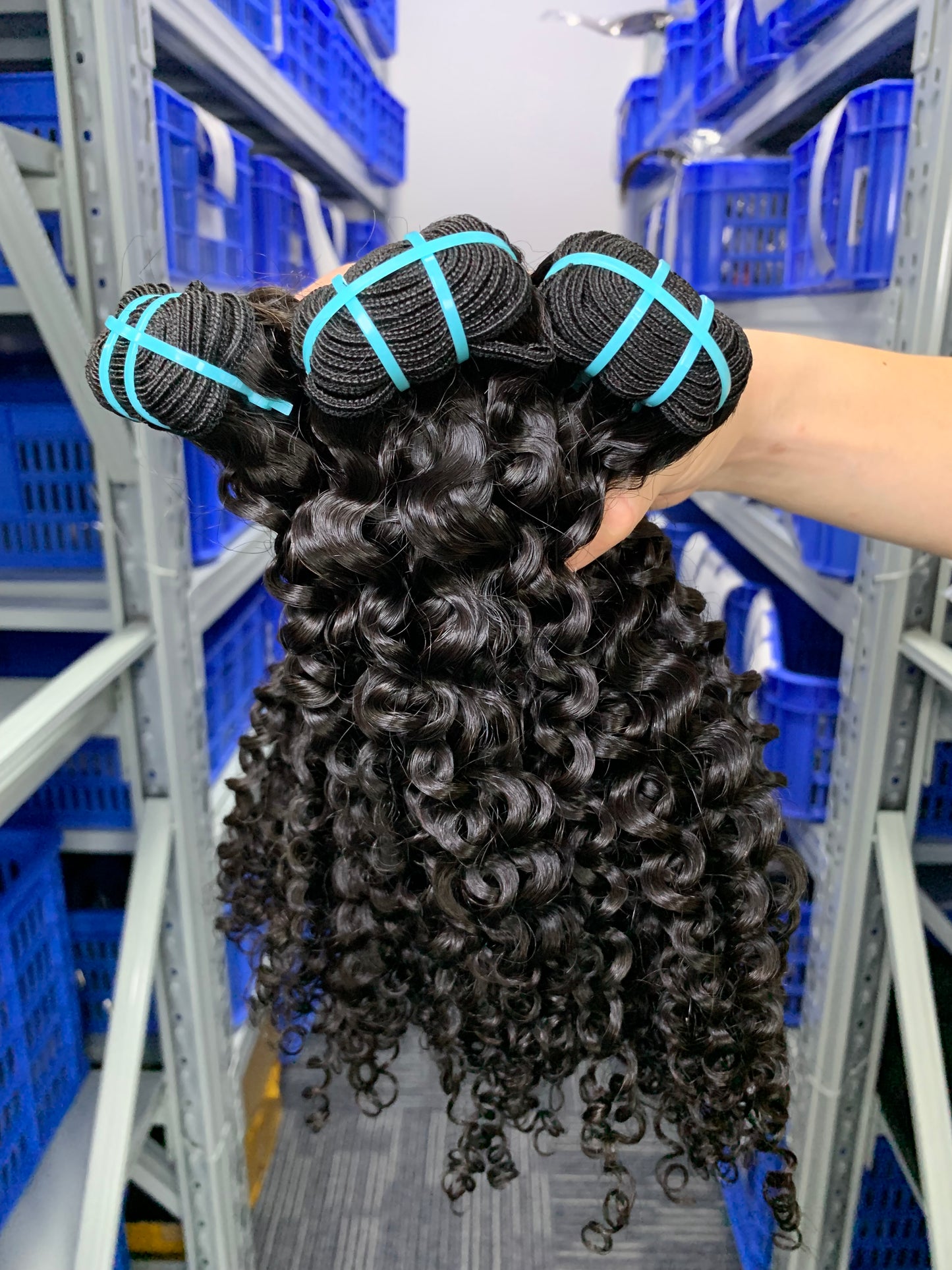 Burmese Top Mink Hair Jerry Curly 3 Bundles Human Hair Bundles Hair Weave Natural Black