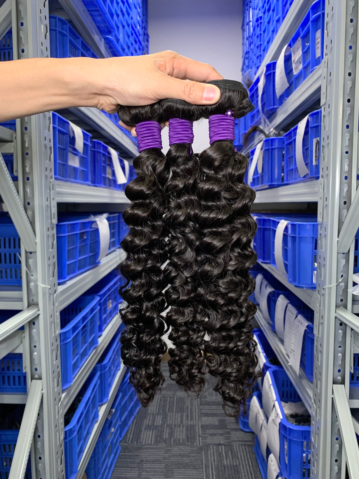 Cambodian Virgin Hair Deep Wave 3 Bundles Human Hair Bundles Natural Black