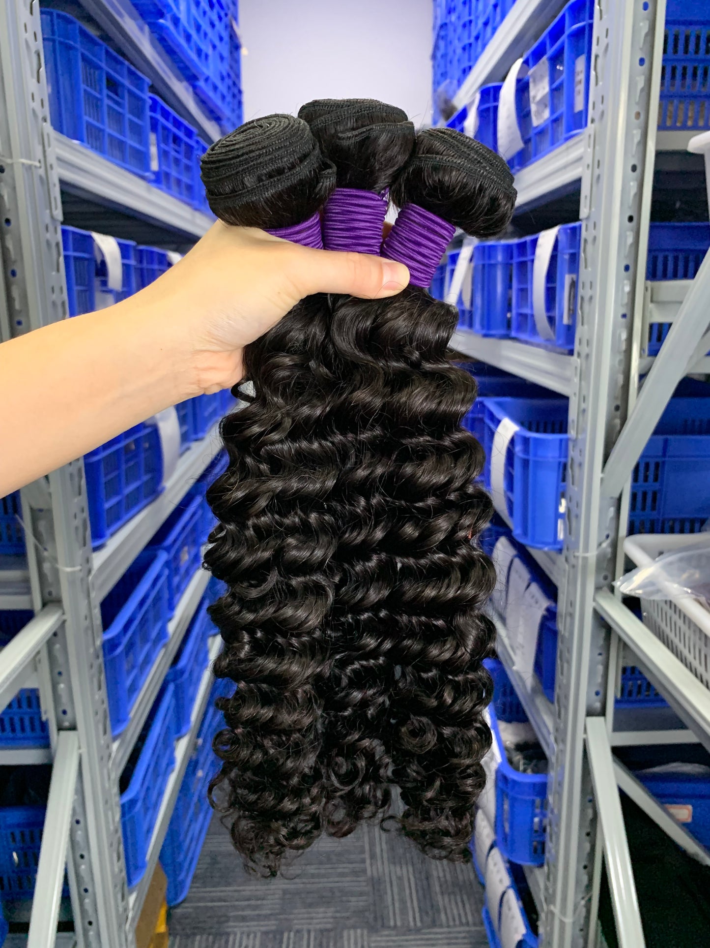 Cambodian Virgin Hair Deep Wave 3 Bundles Human Hair Bundles Natural Black