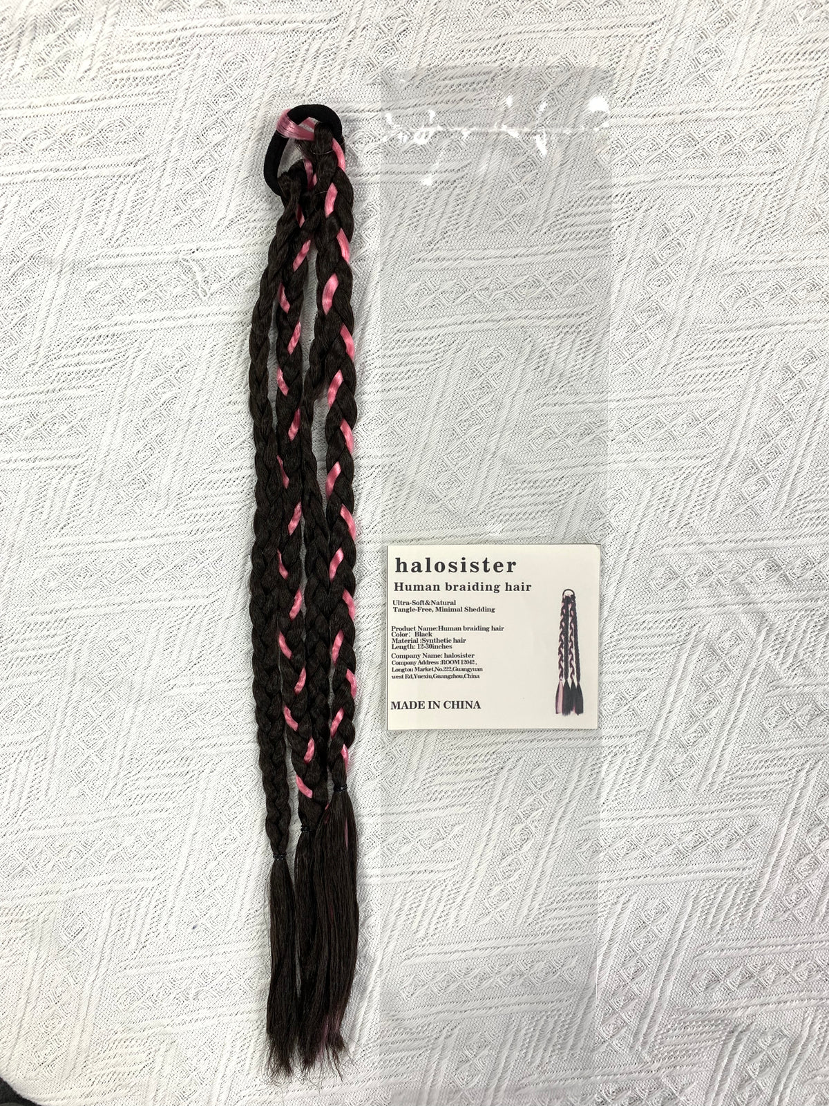 Halosister Human braiding hair Cambodian Virgin Hair 100g