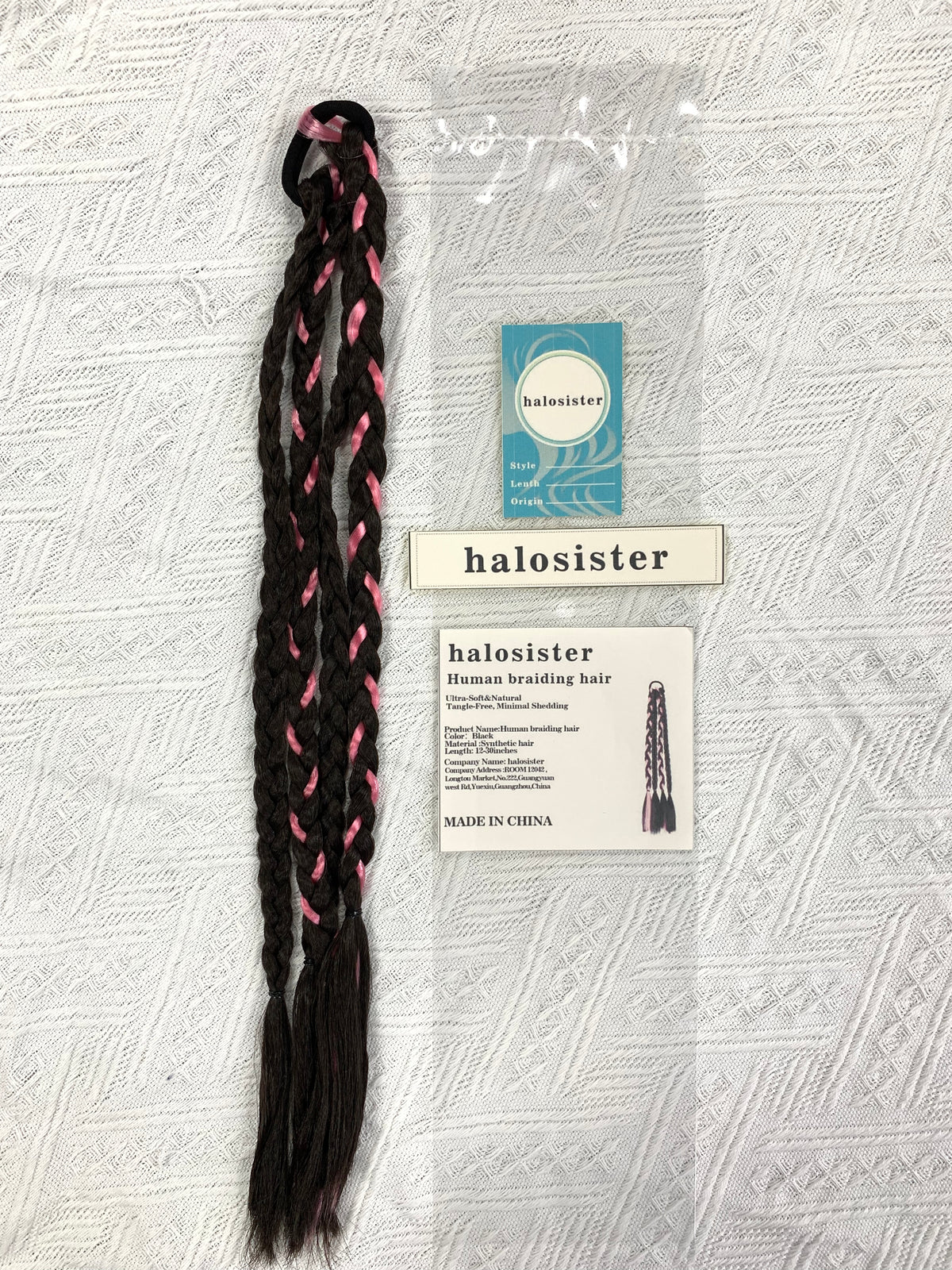 Halosister Human braiding hair Cambodian Virgin Hair 100g