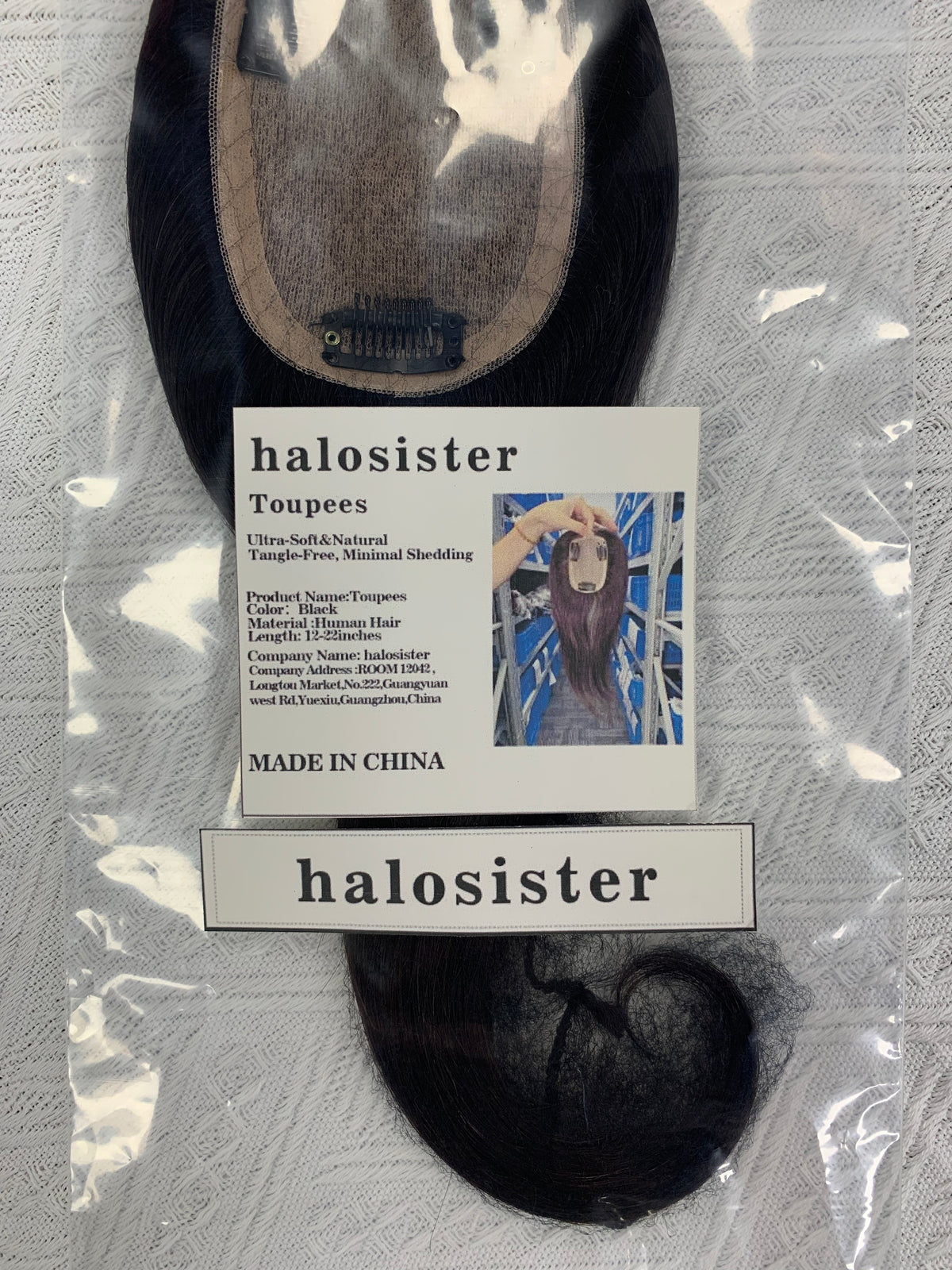 Halosister Cambodian Virgin Hair Toupees Human Hair Natural Black