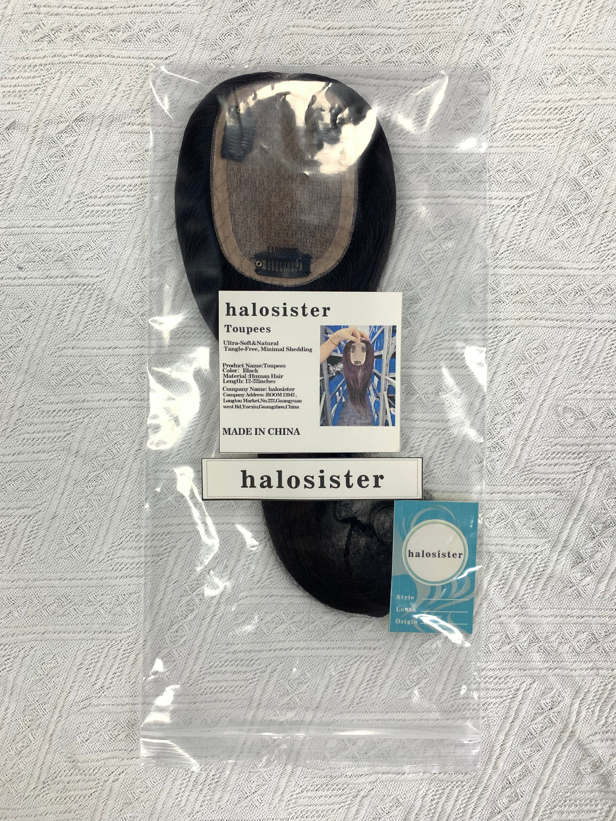 Halosister Cambodian Virgin Hair Toupees Human Hair Natural Black