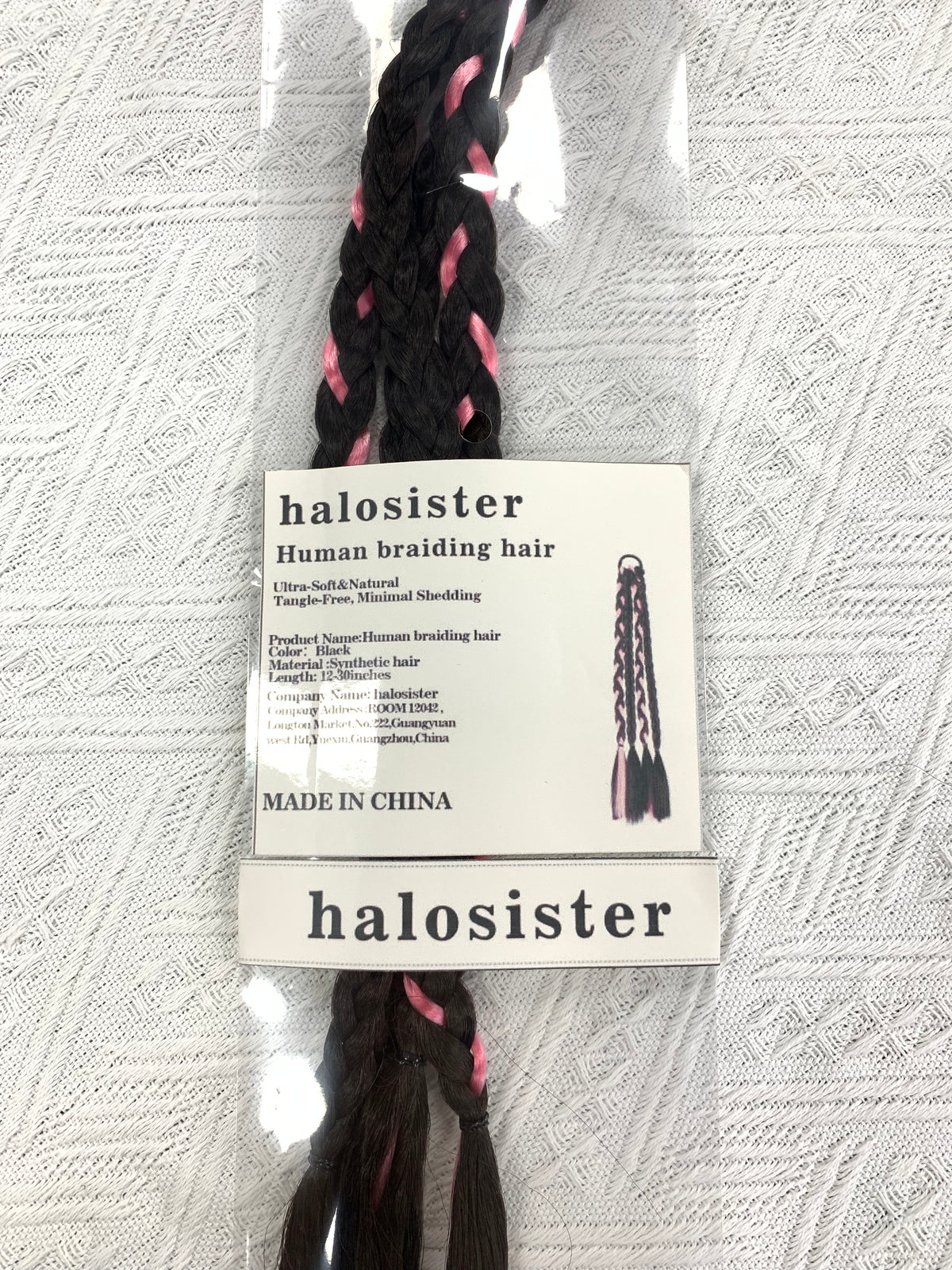 Halosister Human braiding hair Cambodian Virgin Hair 100g