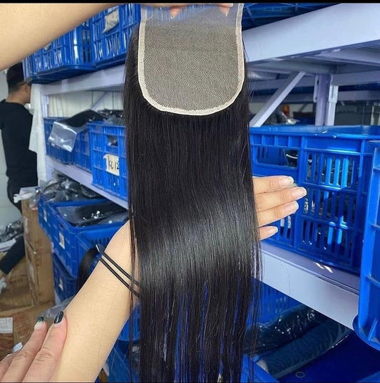 Superior 5x5HD Lace Closure With 3 Bundles straight body wave