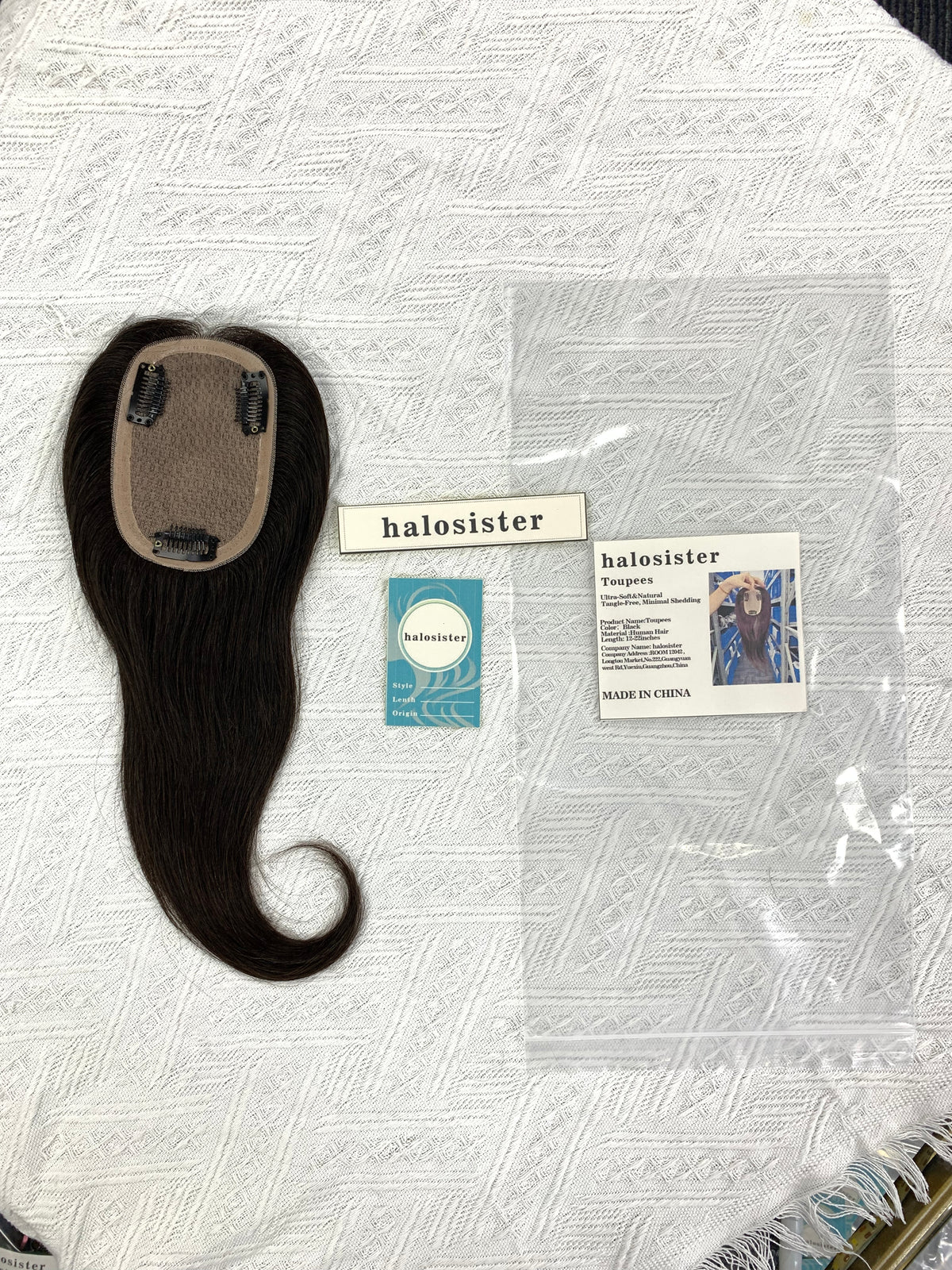 Halosister Cambodian Virgin Hair Toupees Human Hair Natural Black
