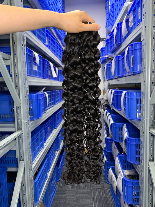 Burmese Top Mink Hair Italian Curly 3 Bundles Human Hair Bundles Hair Weave Natural Black