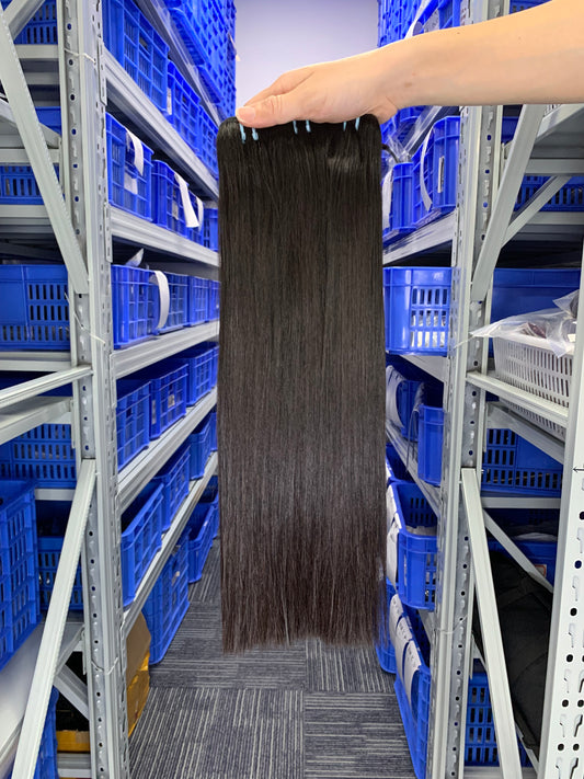 Burmese Top Mink Hair Bone Straight 3 Bundles Human Hair Bundles Hair Weave Natural Black